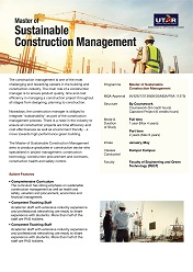 Master of Sustainable Construction Management